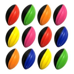 Mini Spiral Foam Footballs 12 Pack (5 Inch)