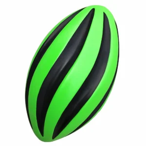 Spiral Foam Football - Green (9 Inch)