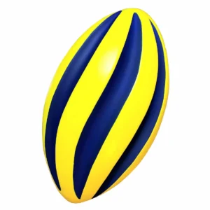 Spiral Foam Football - Yellow & Blue (9 Inch)